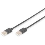 DIGITUS USB 2.0 Anschlusskabel Typ A -A St/St 1.8m. sw