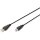 DIGITUS USB 2.0 Anschlusskabel Typ A -B St/St 1.8m schwarz