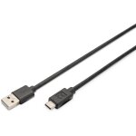 DIGITUS USB 2.0 Anschlusskabel Typ C -A St/St 3.0m. sw