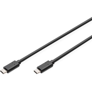 DIGITUS USB 2.0 Anschlusskabel Typ C -C M/M 3.0m. sw
