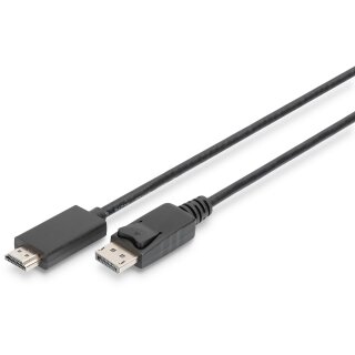DIGITUS DisplayPort Adapterkabel DPort -> HDMIA St/St 8K 1m