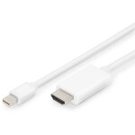 DIGITUS DisplayPort Adapterkabel mini DP->HDMI A St/St...