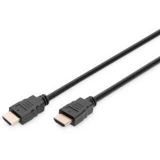 DIGITUS HDMI-Kabel A HighSpeed Ethernet St/St 1.0m schwarz