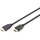 DIGITUS HDMI-Kabel A HighSpeed Ethernet St/St 1.0m schwarz