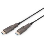 DIGITUS HDMI AOC Hybrid Glasfaserkabel 4K abnehmbar 15m schw