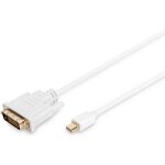 DIGITUS DisplayPortKabel miniDPort->DVI(24+1) St/St 8K...