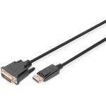 DIGITUS DisplayPort Adapterkabel. DP auf DVI-D. 3.0m. sw