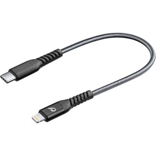 Cellularline Extreme USB Typ-C auf Lightning Kabel 15cm - mfi