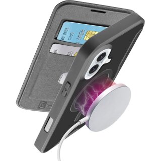 Cellularline Book Case Daily MAG iPhone 16 Black