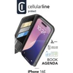 Cellularline Book Agenda 2 Case fr Apple iPhone 16e Black