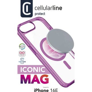Cellularline Iconic MAG MagSafe Case fr Apple iPhone 16e Pink