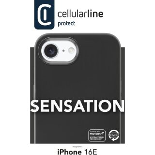 Cellularline Sensation Case fr Apple iPhone 16e Black