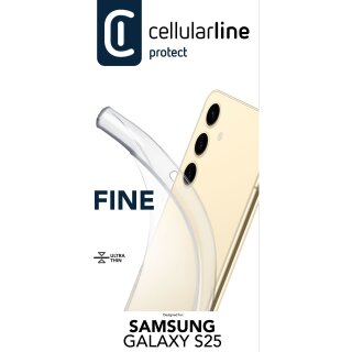 Cellularline Fine Case fr Samsung S25 Clear