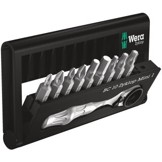 Wera Bit-Check 10 Zyklop Mini 1 Ratschenset. 10-teilig