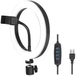 Logilink Smartphone-Ringlicht. DM 20cm. 1.8m Kabel