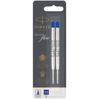 PARKER Kugelschreibermine QUINKflow 2er M Blau Blister