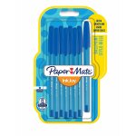 PAPER MATE Kugelschreiber InkJoy 100 Kappe 8St. M Blau
