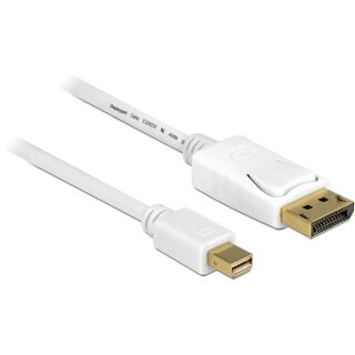 DELOCK Kabel mini DisplayPort St > DisplayPort St 5.0m weiss