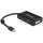 DELOCK Adapterkabel mini DisplayPort Stecker > 1 x DisplayPort + 1 x HDMI + 1 x DVI 24+1 schwarz