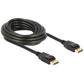 DELOCK Kabel DisplayPort 1.2 Stecker > DisplayPort Stecker 5 m schwarz 4K