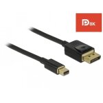 DELOCK Mini DisplayPort zu DisplayPort Kabel 8K 60Hz 1m...