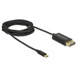 DELOCK USB Kabel Type-C zu DisplayPort DP Alt Mode 4K...