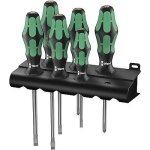 Wera 334/355/6 Kraftform Plus Lasertip Schraubendrehersatz