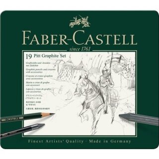 FABER-CASTELL Set Pitt Graphite medium Metalletui