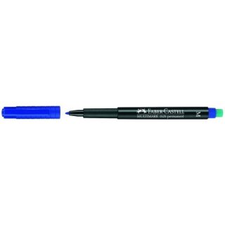 FABER-CASTELL Marker Multimark permanent M blau
