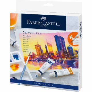 FABER-CASTELL Aquarellfarbe 24er Kartonetui