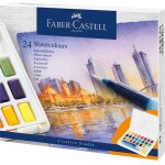 FABER-CASTELL Aquarellfarben in Näpfchen 24er Etui