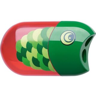 FABER-CASTELL Doppelspitzdose Fisch inkl. Radierer