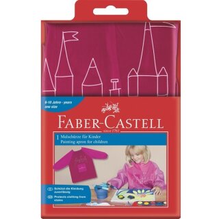 FABER-CASTELL Malschürze für Kinder Farbe rot/orange