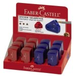 FABER-CASTELL Klappspitzdose Sleeve Mini rot/blau