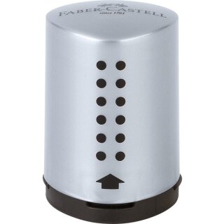 FABER-CASTELL Einfachspitzdose Grip 2001 Mini silber