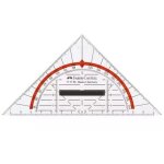FABER-CASTELL Geometrie-Dreieck klein mit Griff 14cm