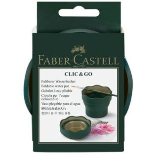 FABER-CASTELL Wasserbecher Clic&Go Art & Graphic