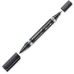 STAEDTLER Zweispitzmarker Lumocolor perm schwarz 10...