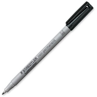 STAEDTLER Folienstift Lumocolor non-perm M schwarz 10 Stück