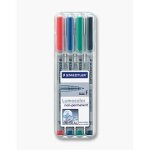 STAEDTLER Folienstift Lumocolor F nonperm 4St