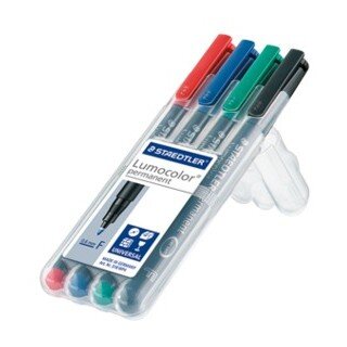 STAEDTLER Folienstift Lumocolor F perm 4St