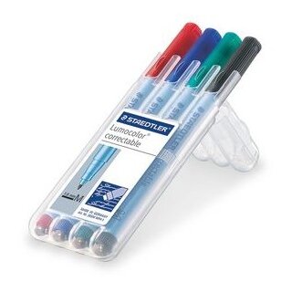 STAEDTLER Folienstift Lumocolor correct M 4ST