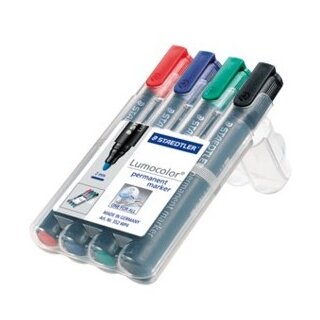 STAEDTLER Marker Lumocolor perm 4St Box