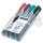 STAEDTLER Marker Lumocolor perm 4St Box