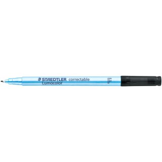 STAEDTLER Folienstift Lumocolor correct F schwarz 10 Stück