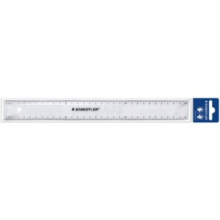 STAEDTLER Lineal 30cm Kunstst. transp.