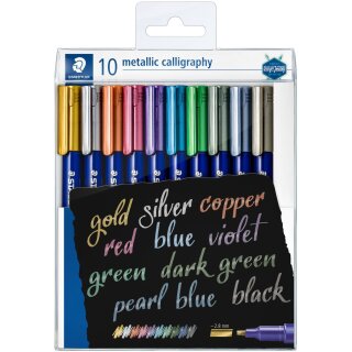 STAEDTLER Marker Metallic calligraphy 10 St.im Etui. 2.8mm