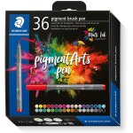 STAEDTLER MultiInk Pigment Arts brush pen 36er-Set sort....