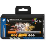 STAEDTLER MultiInk Pigment Arts brush pen 6er-Set...