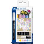 STAEDTLER Acrylmarker Lumocolor 6er-Set pastellfarbig